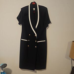 Danny & Nicole Vintage Double Breasted Dress 16